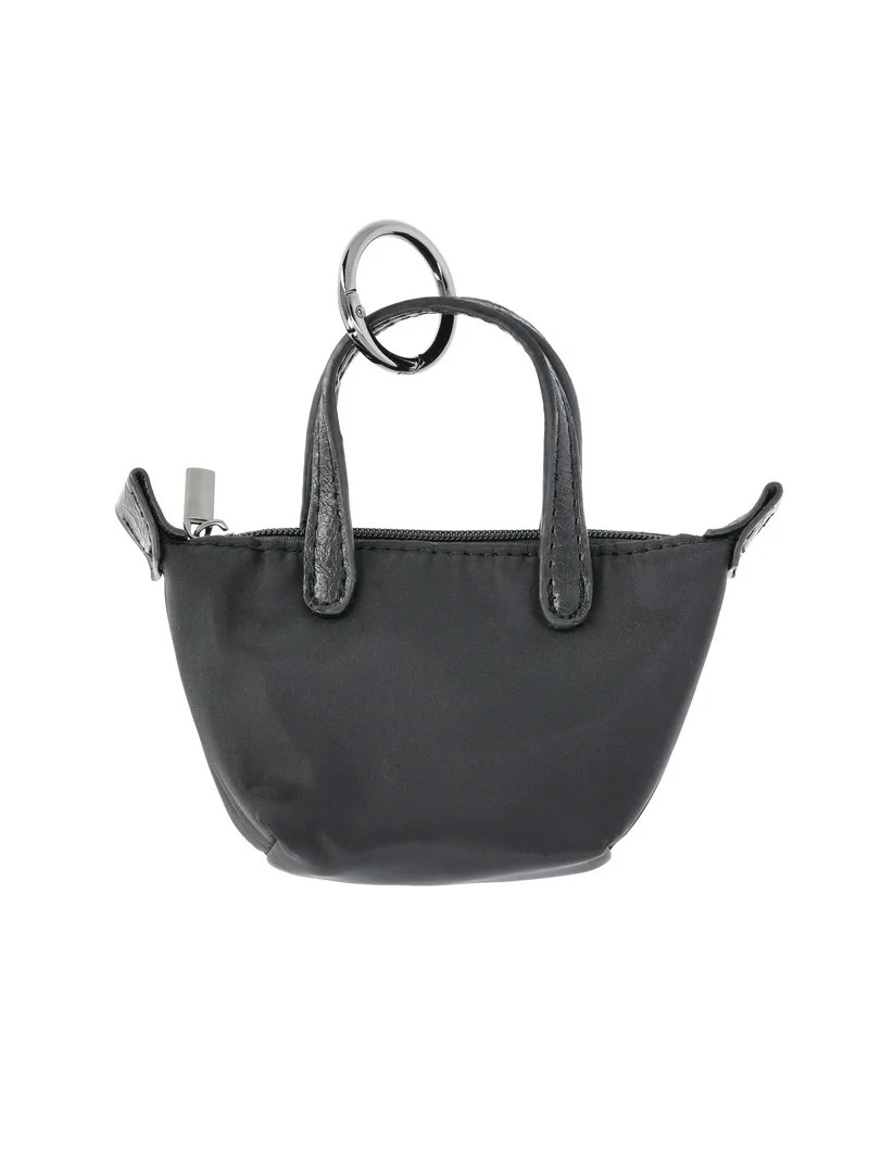 No Boundaries Women's Mini Tote Bag Charm, Black | Walmart (US)