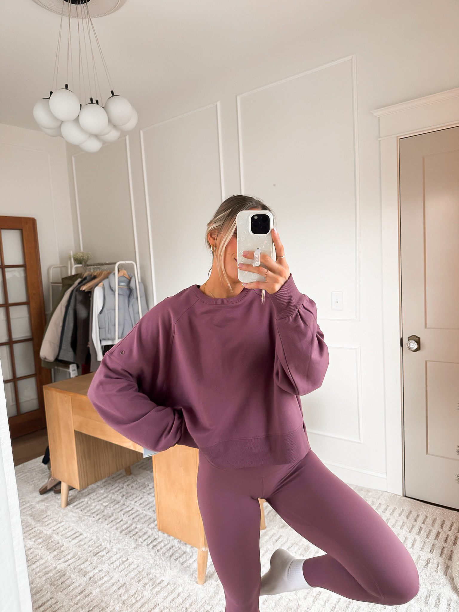 COZY 💜 in love with this plum color!! Limited sizes in stock but on sale & worth it!!

#LTKActive #LTKCyberWeek #LTKFindsUnder100