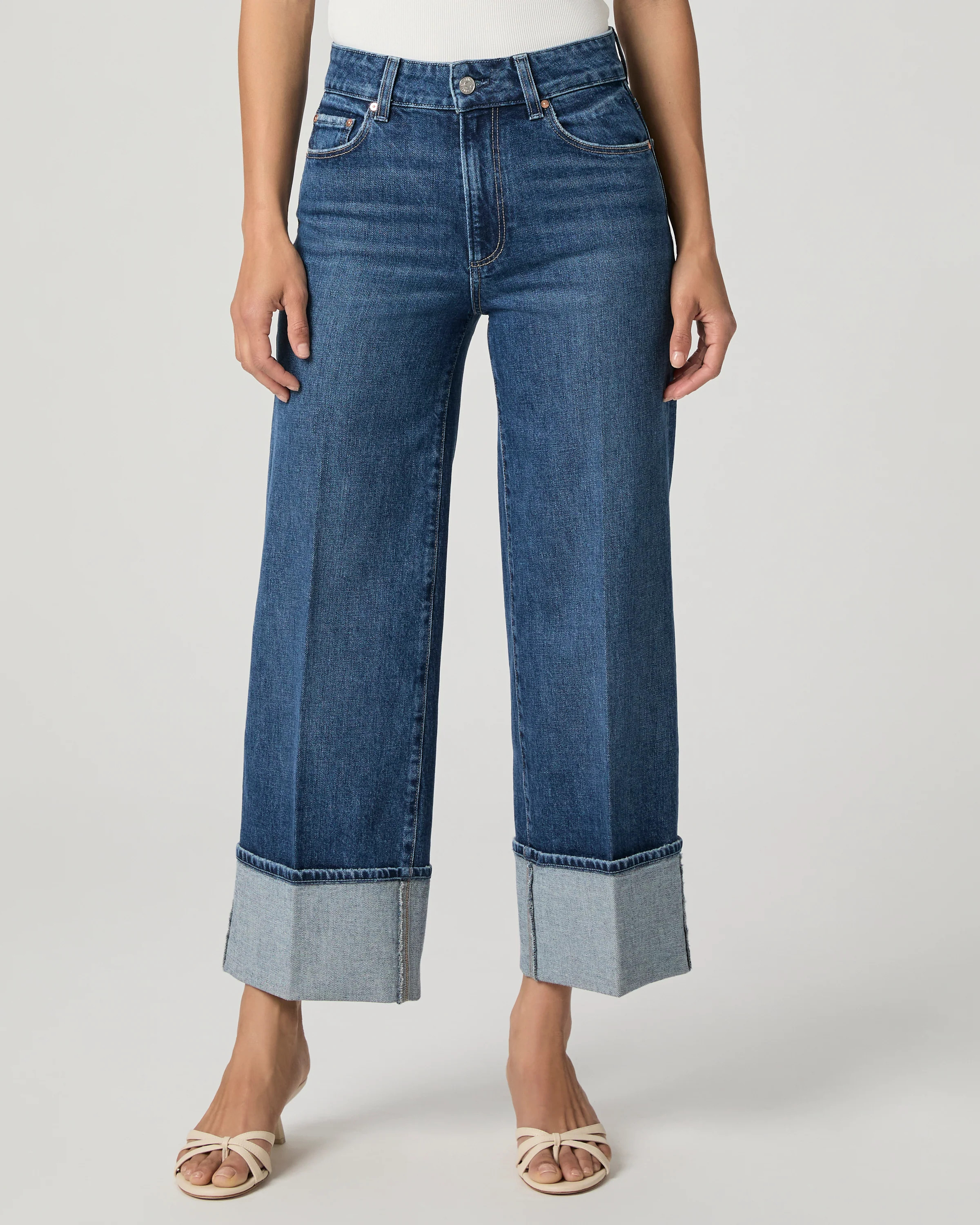 Sasha Ankle Wide Leg Jean | Paige