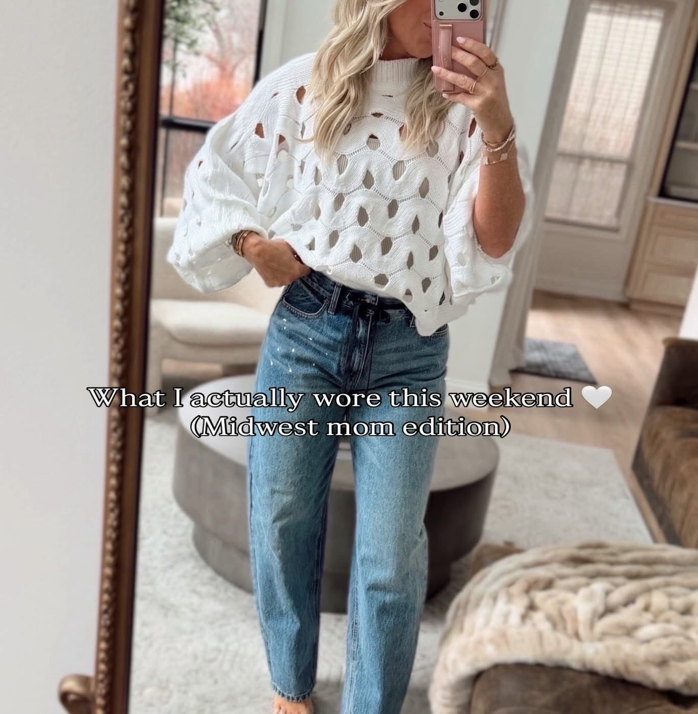 Outfit of the day 🤍
This spring trending top is Amazon & I got so many compliments on it today🤍. Already ordering another color. Paired with these amazing Target jeans I’ve been loving lately. The fit, cut, and quality honestly remind me so much of my designer denim.🔥
All TTS. 


Denim. Spring. Spring tops. Spring outfits. Jeans. Work outfit. Spring 2026.

#LTKootd #LTKSeasonal