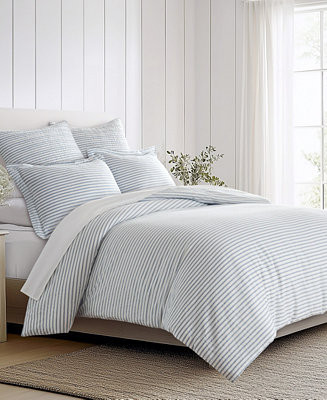 Tobago Stripe Reversible 2-Pc. Duvet Cover Set, Twin | Macy's