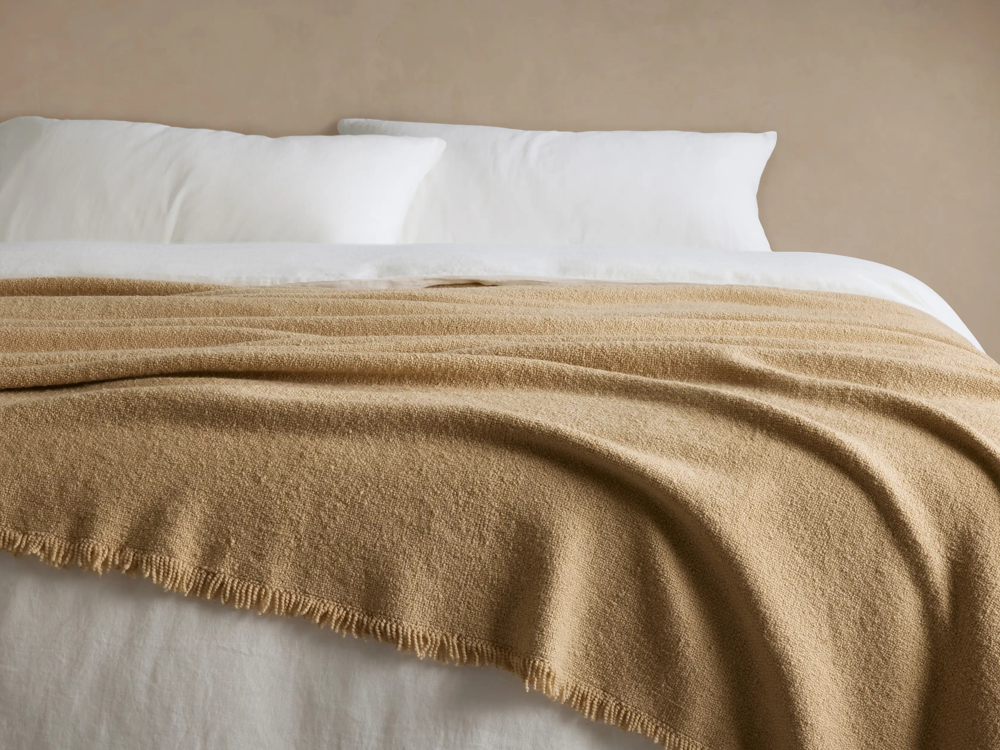 Merino Wool Boucle Bed Blanket | Arhaus