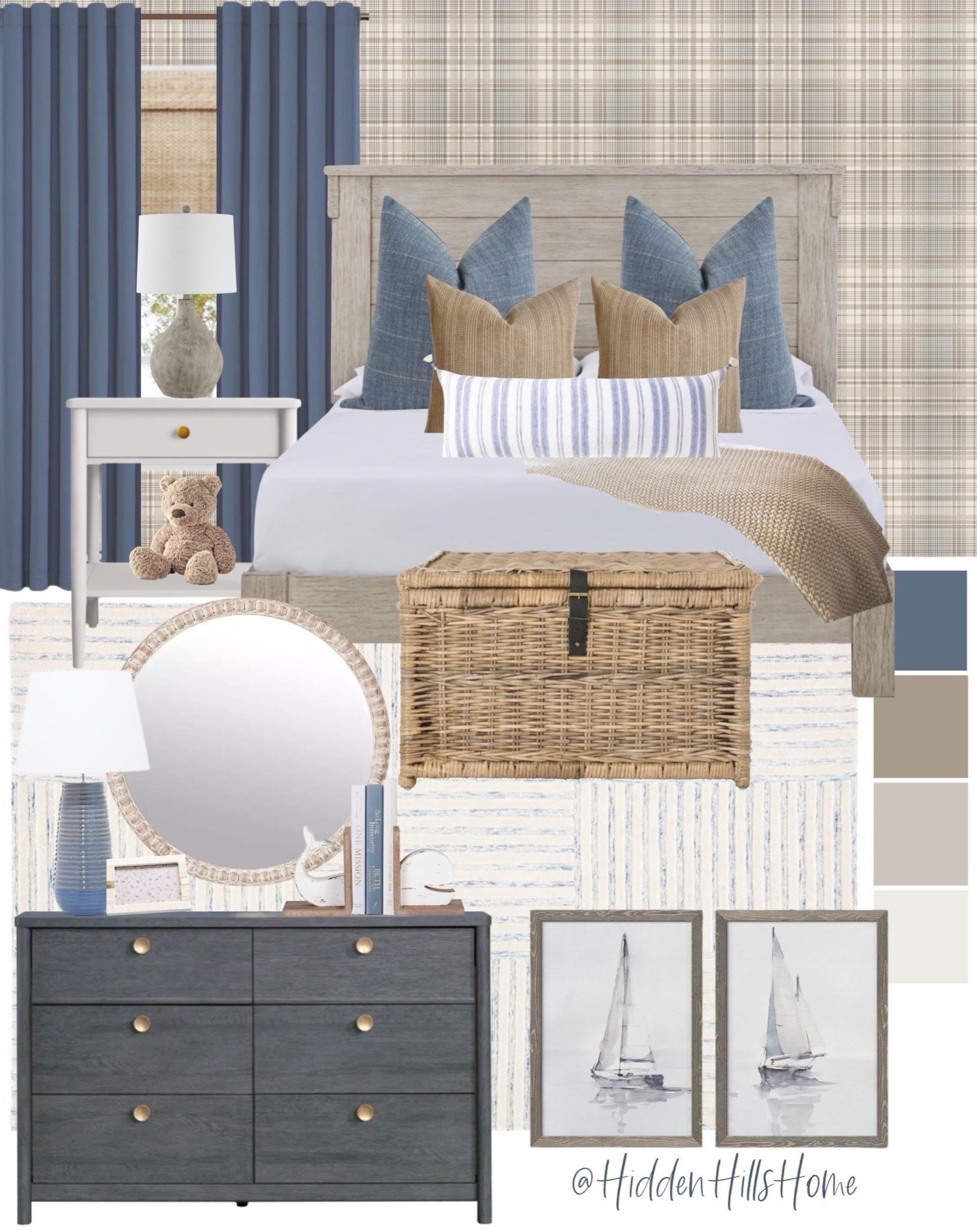 Boys bedroom, coastal bedroom decor, Beach House bedroom decor ideas, boys room mood board, lake house decor, blue and beige bedroom #bedroom #homedecor


#LTKHome #LTKKids #LTKSaleAlert