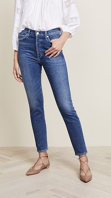 Olivia High Rise Slim Ankle Jeans | Shopbop