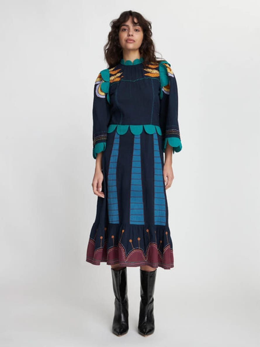 Stella Nova Embroidered Cotton Dress - Trouva | Trouva (Global)