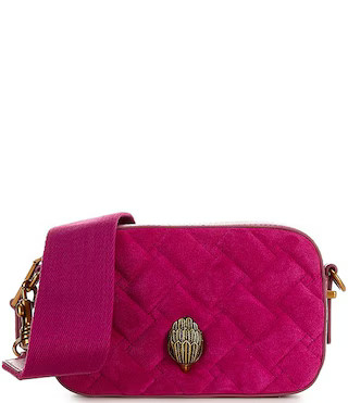 Kurt Geiger London Kensington Small Suede Quilted Camera Crossbody Bag | Dillard's | Dillard's