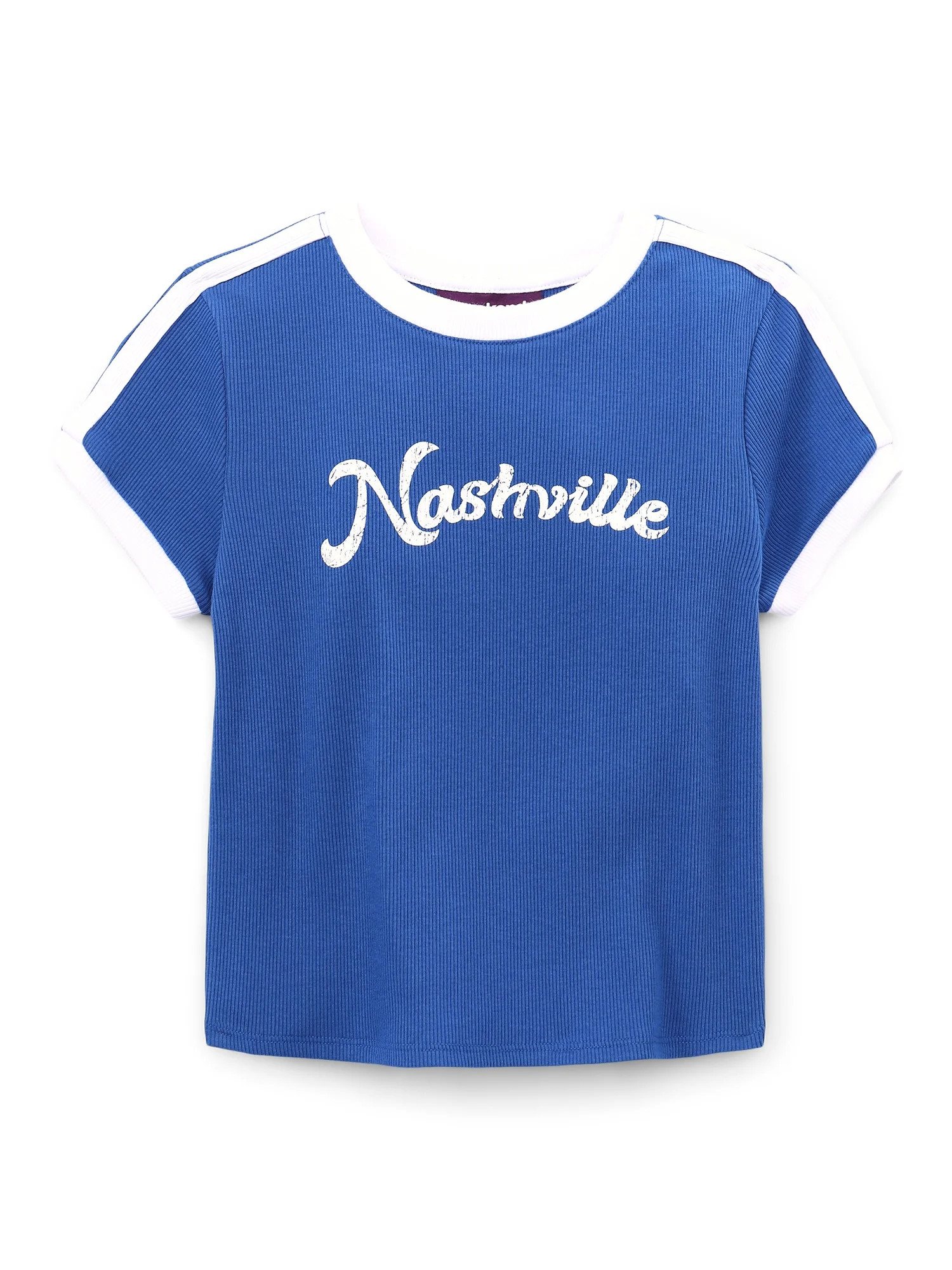 Weekend Academy Girls Short Sleeve Baby Tee, Sizes 4-18 | Walmart (US)