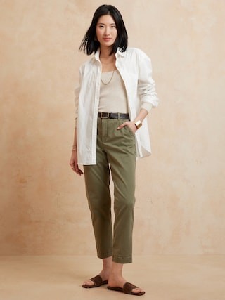 Slim Flat-Front Chino | Banana Republic Factory