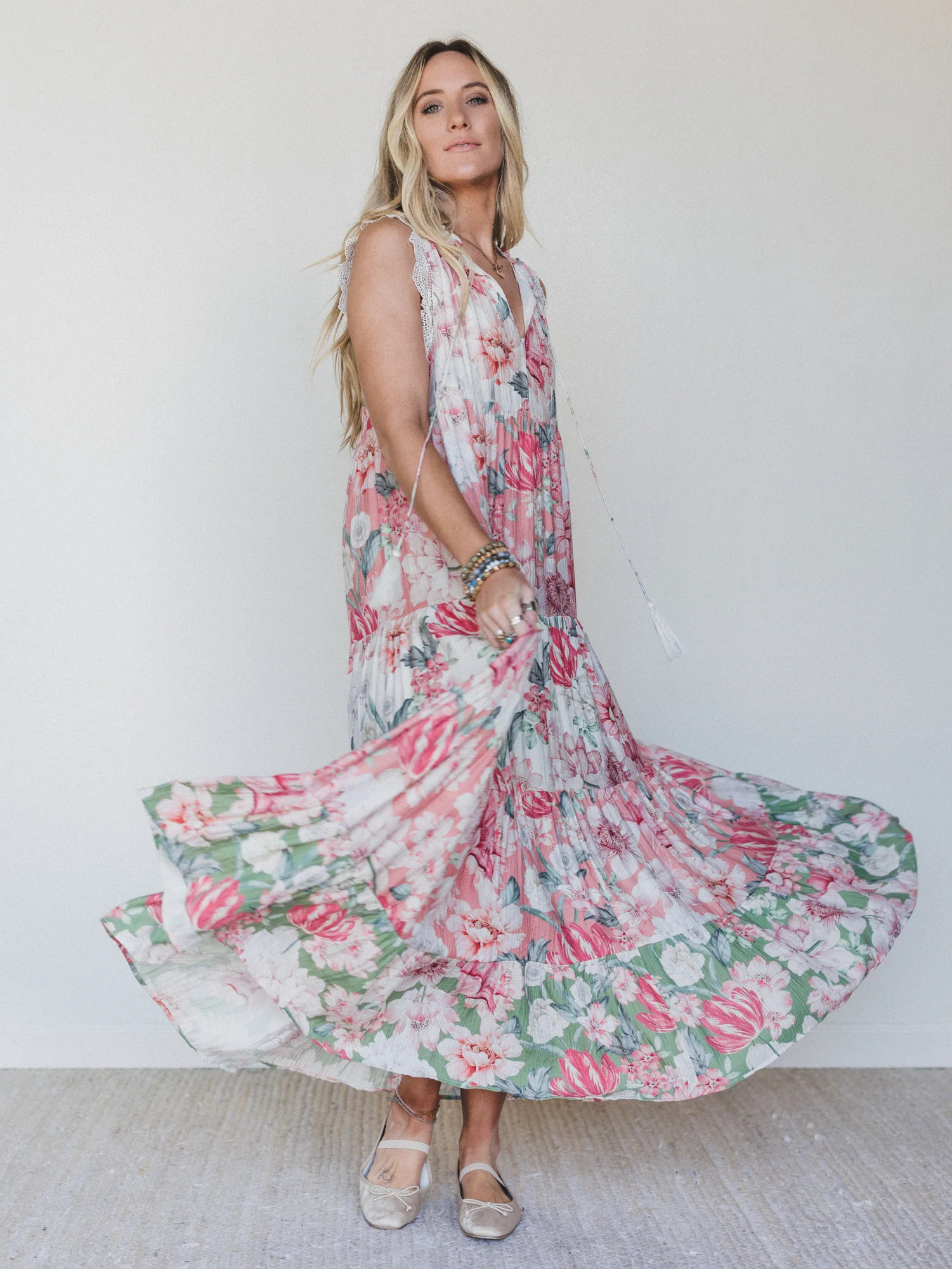 Zeya Floral Maxi Dress - Floral Multi | Three Bird Nest