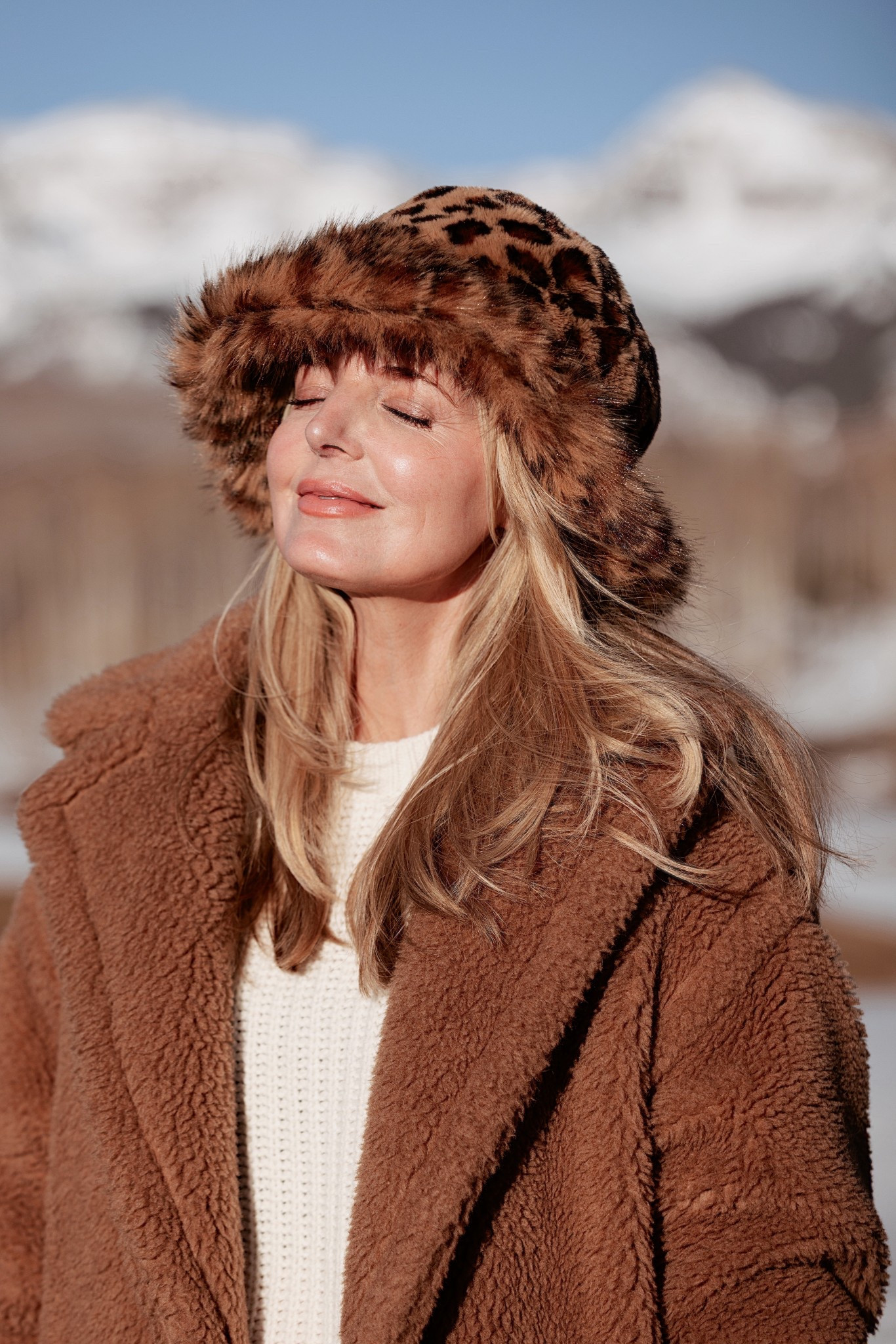 Faux fur, leopard print, and bucket hats are majorly on-trend right now…so why not try all the trends in one chic piece?
