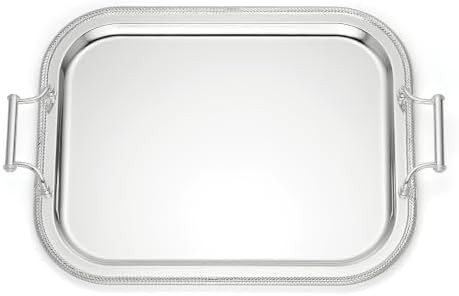Reed & Barton Silverplate Rectangular Serving Tray, Coffee Table Decor | Amazon (US)