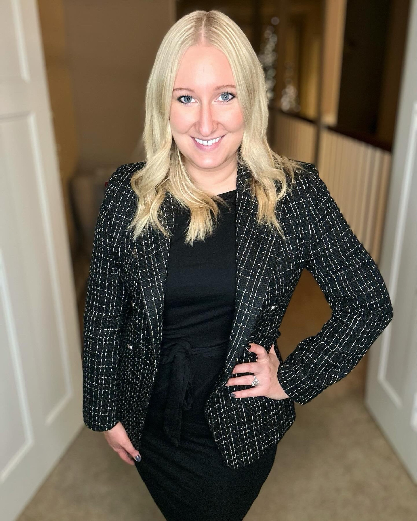 One of my favorite professional outfits from Amazon! I love this blazer and it goes perfectly with this black belted dress! 

#LTKworkwear #LTKstyletip