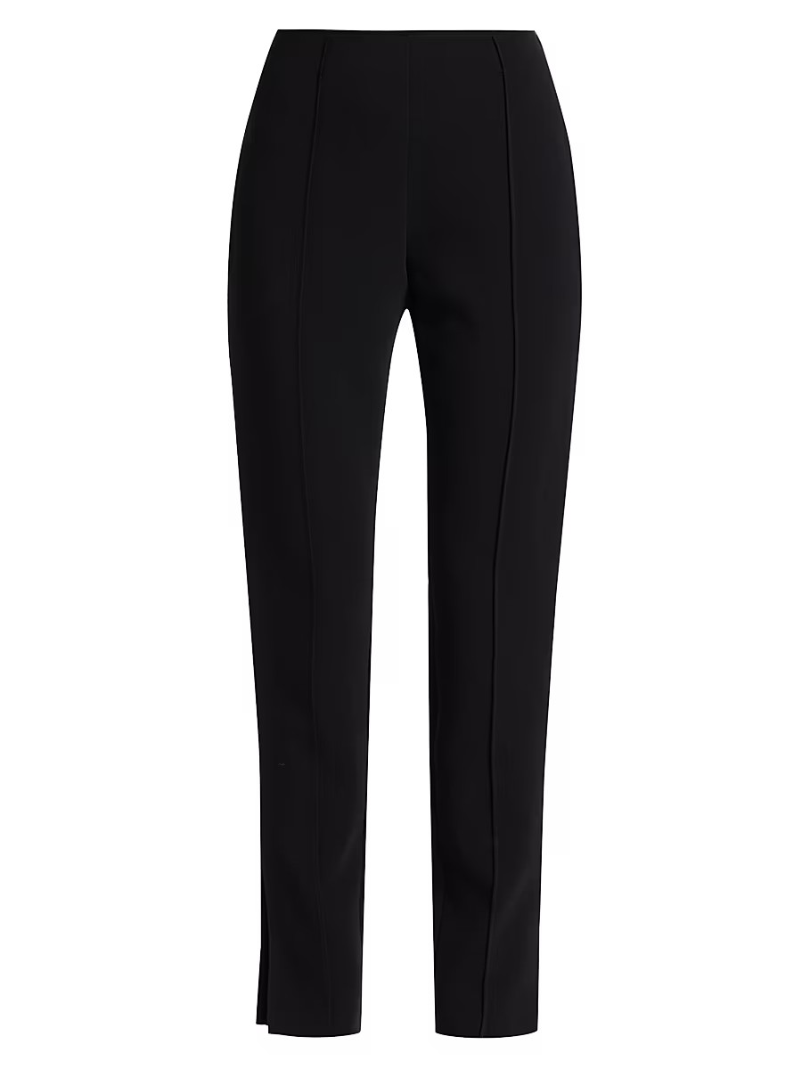 Women's Brianne Pintuck Crepe Pants - Black - Size 00 | Saks Fifth Avenue