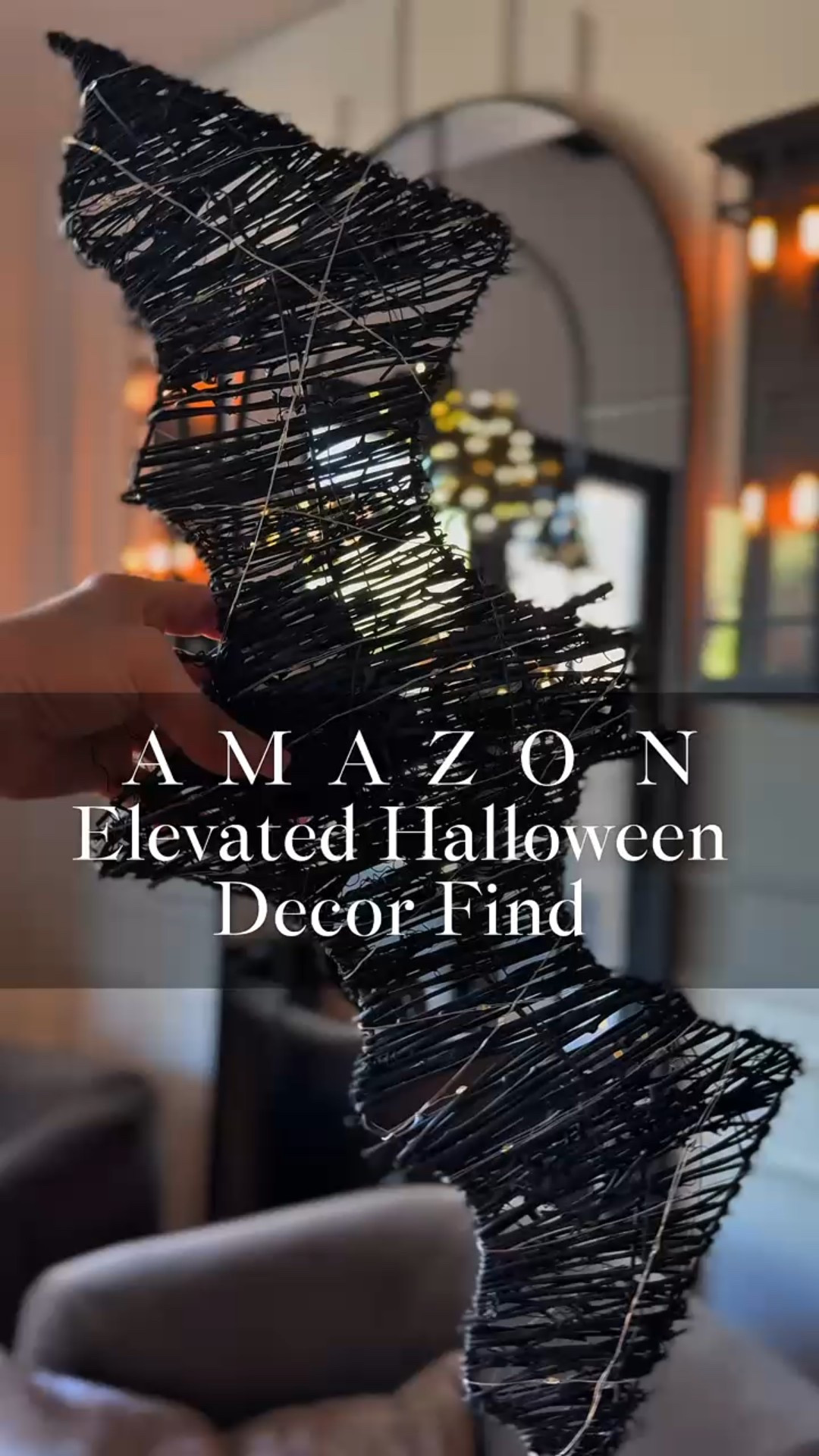 I love these little battery-operated bats 🦇 They’re dimmable and simple, but add such a cozy, elevated touch to Halloween decor — feels a little Pottery Barn, but on an Amazon budget 👻🖤

#halloweendecor #aesthetichalloween #amazonfinds #moodydecor #cozyspooky #potterybarnvibes #halloweenstyle #neutralhalloween #amazonhome #fallhomedecor

#LTKStyleTip #LTKSeasonal #LTKHome