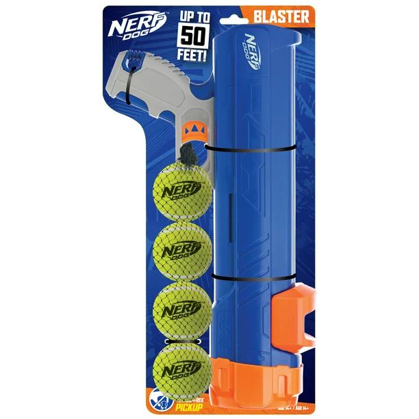 Nerf Dog 16” Tennis Ball Blaster Dog Toy with 4 Balls - Walmart.com | Walmart (US)