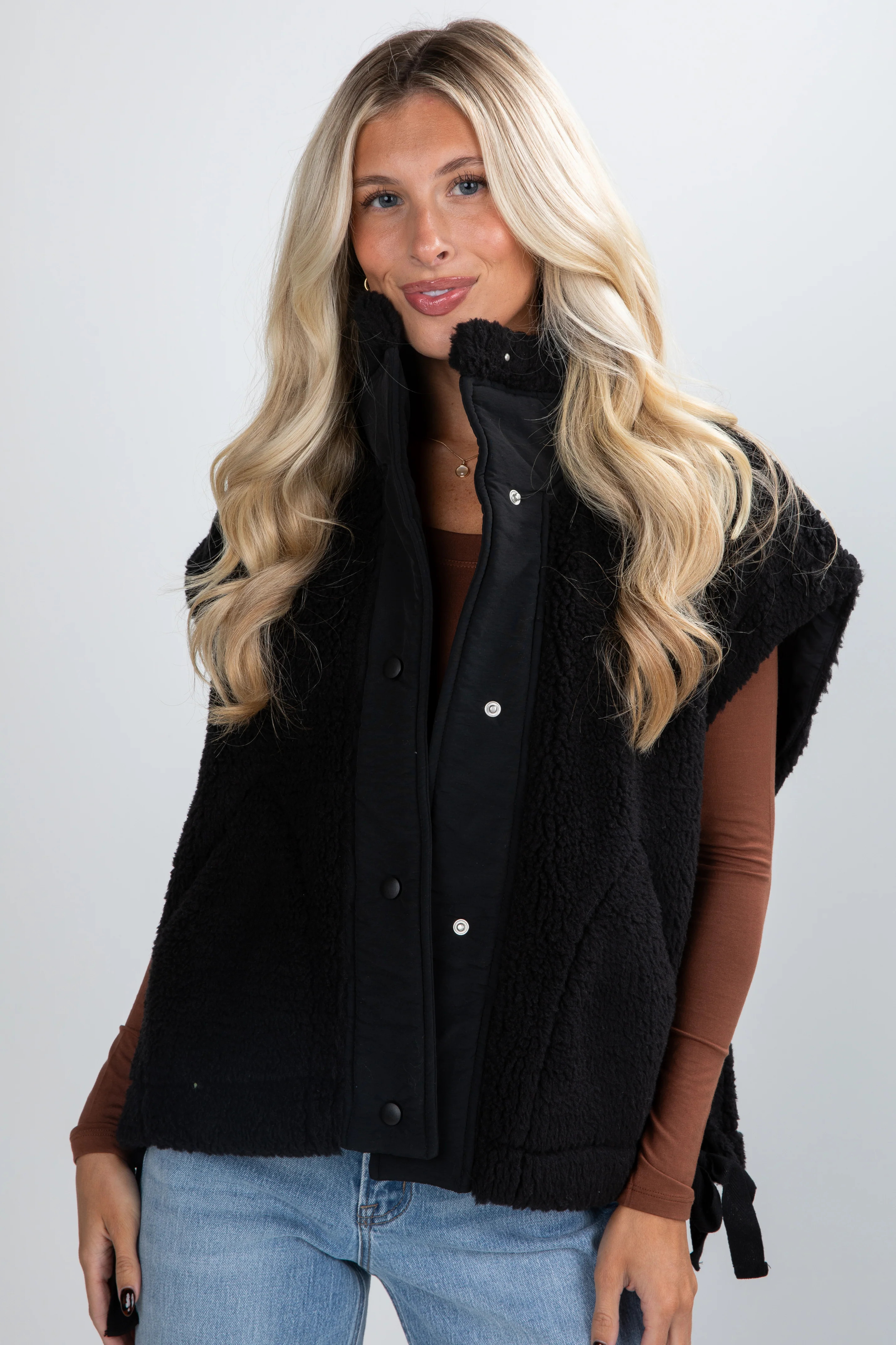 Cozy Oversized Sherpa Vest | Women's Outerwear | ShopDressUp | Dress Up