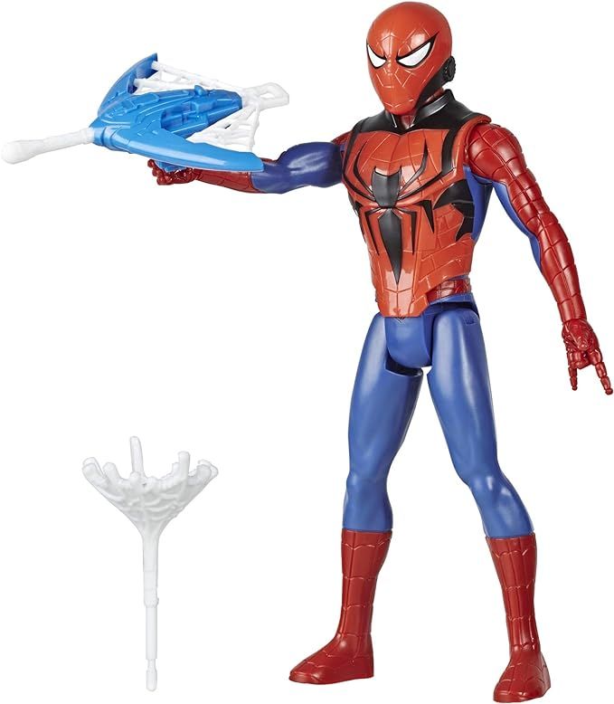 Spider-Man Marvel Titan Hero Series Blast Gear Action Figure Toy with Blaster, 2 Projectiles and ... | Amazon (US)