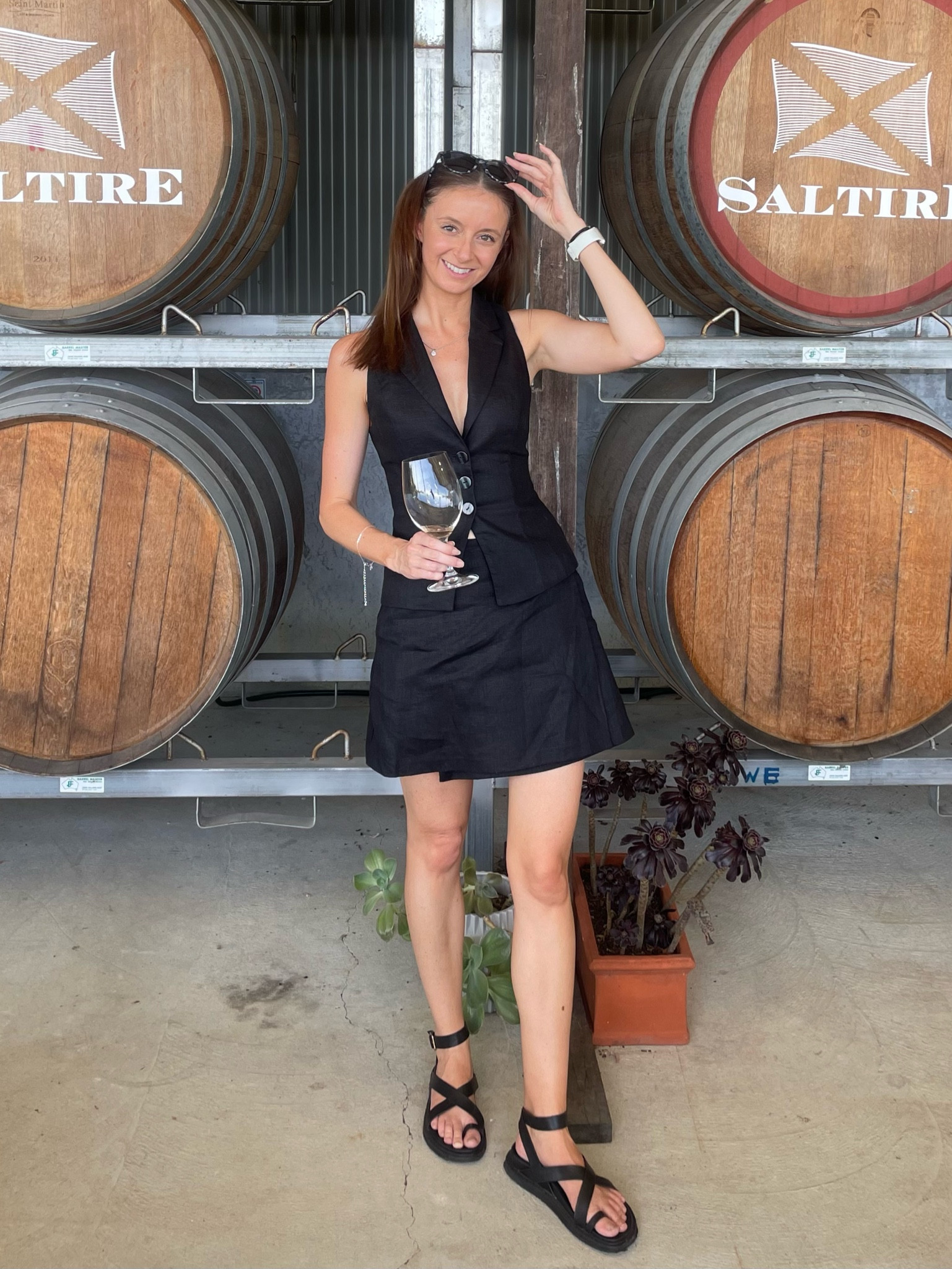 I have tried on a lot of vests but there is often something that didn’t fit right, this one is perfect! I’ve teamed it with the matching wrap skirt and dresses it down with chunky black sandals.

#LTKshoes #LTKaustralia #LTKsummer