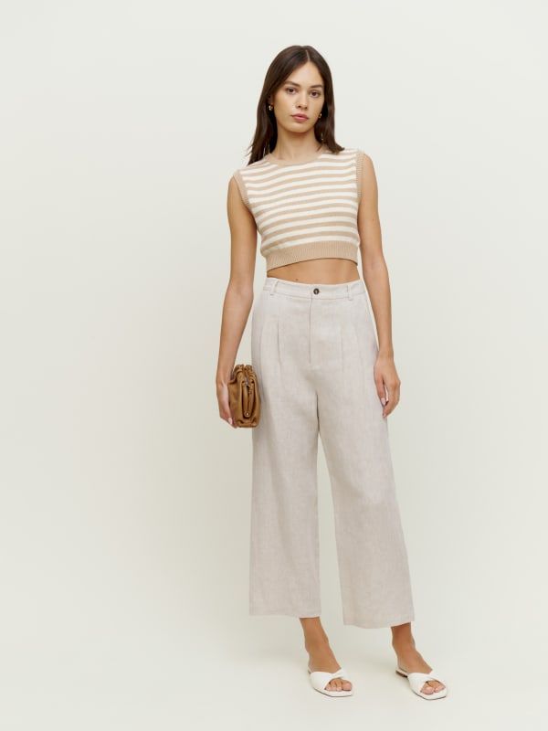 Genevieve Linen Pant | Reformation (US & AU)