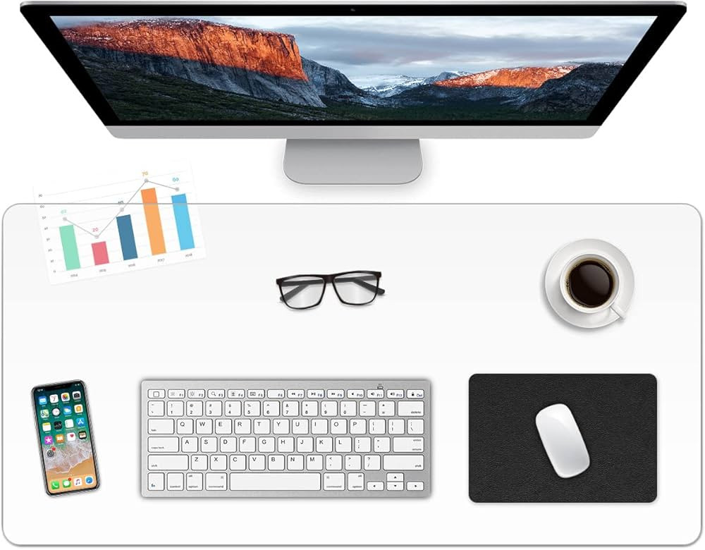 ProValley Clear Desk Pad Mat Blotter on Top of Desks 14 x 24 Inches Transparent PVC Writing Desk ... | Amazon (US)