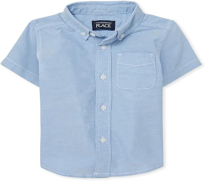 The Children's Place Boys' Baby and Toddler Uniform Oxford Button Down Shirt | Amazon (US)