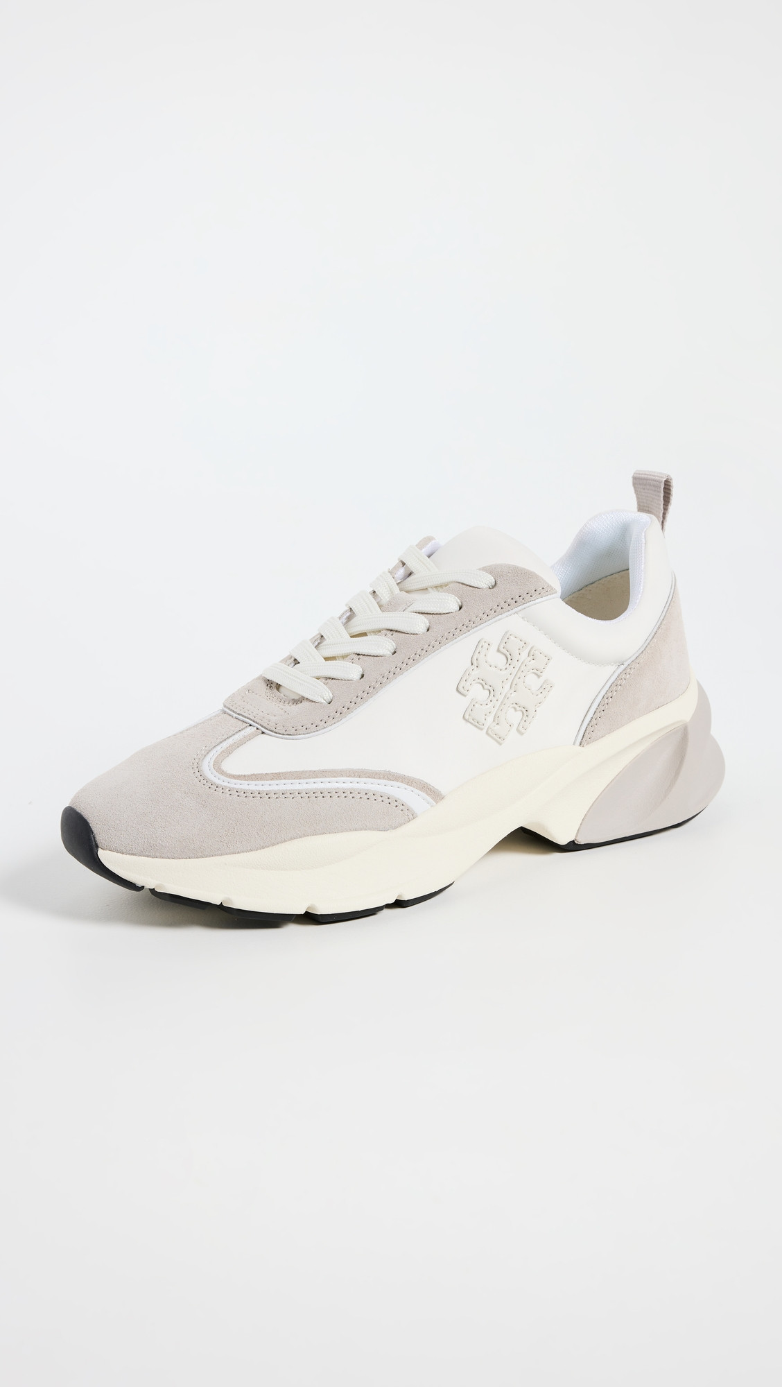 Tory Burch Good Luck Trainer Sneakers Bianco/Fossil Stone 7.5 | Shopbop
