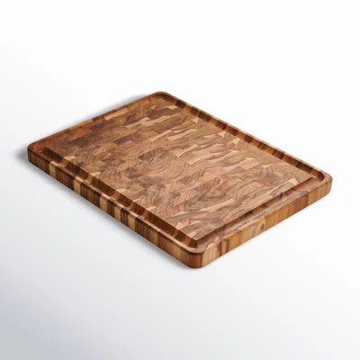 Tramontina 17.75 in x 13.5 in Teak Wood End-Grain Chopping Board | Wayfair North America