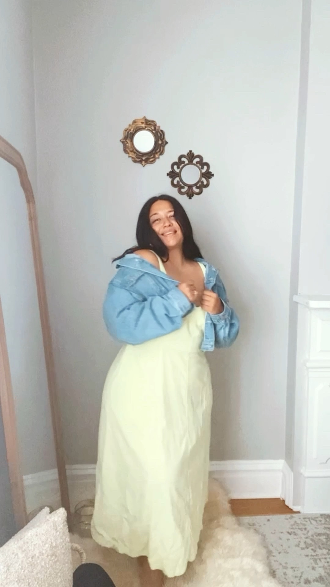 THE PERFECT MIDI DRESS THIS SEASON! 🙌🏼 YOU CAN DRESS IT UP OR DOWN.  I LOVE IT PAIRED WITH MY DENIM CROPPED JACKETS FOR A CASUAL SPRING LOOK ✨ 

#LTKfindsunder50 #LTKSeasonal #LTKplussize