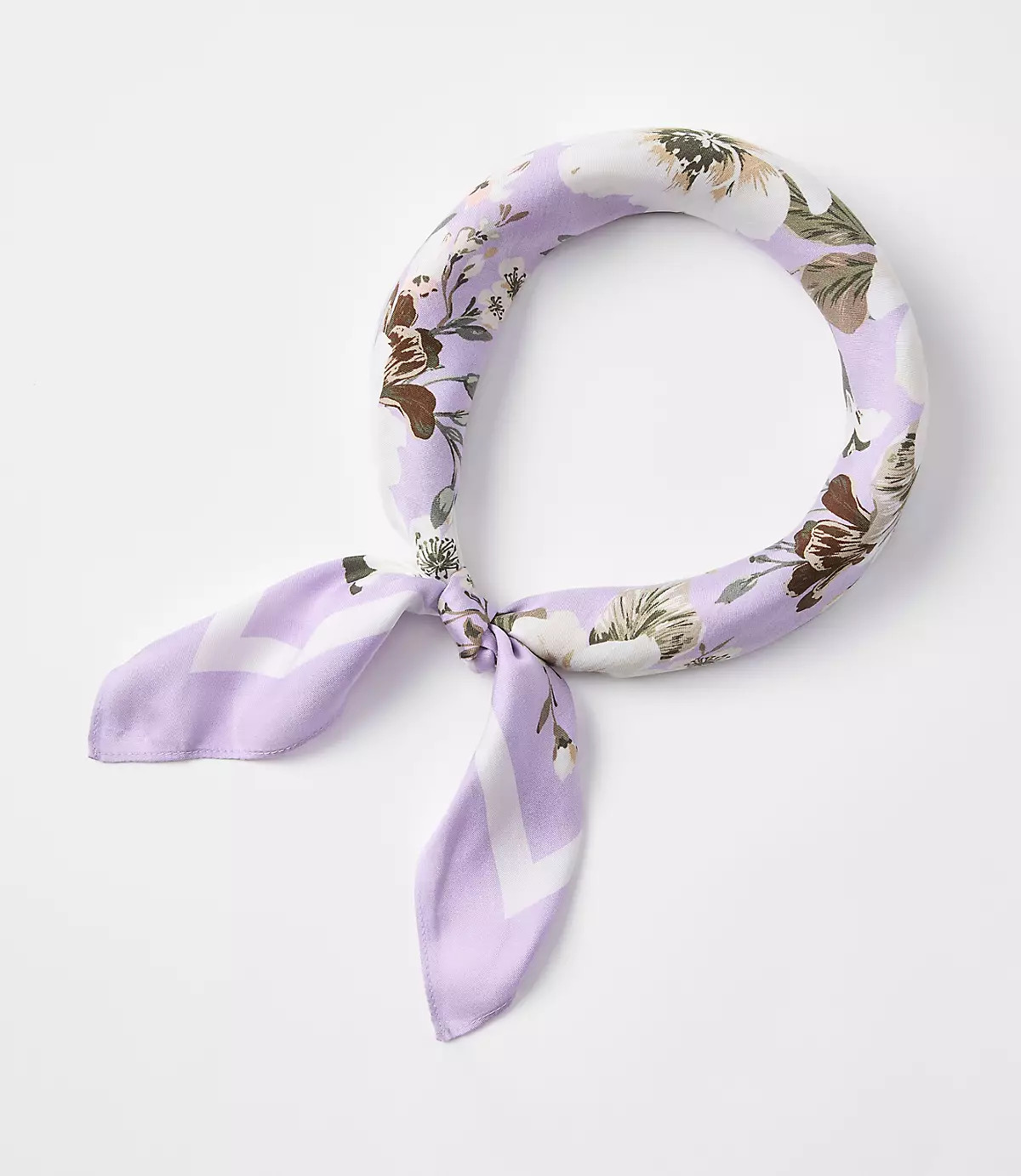 Floral Silk Square Scarf | LOFT