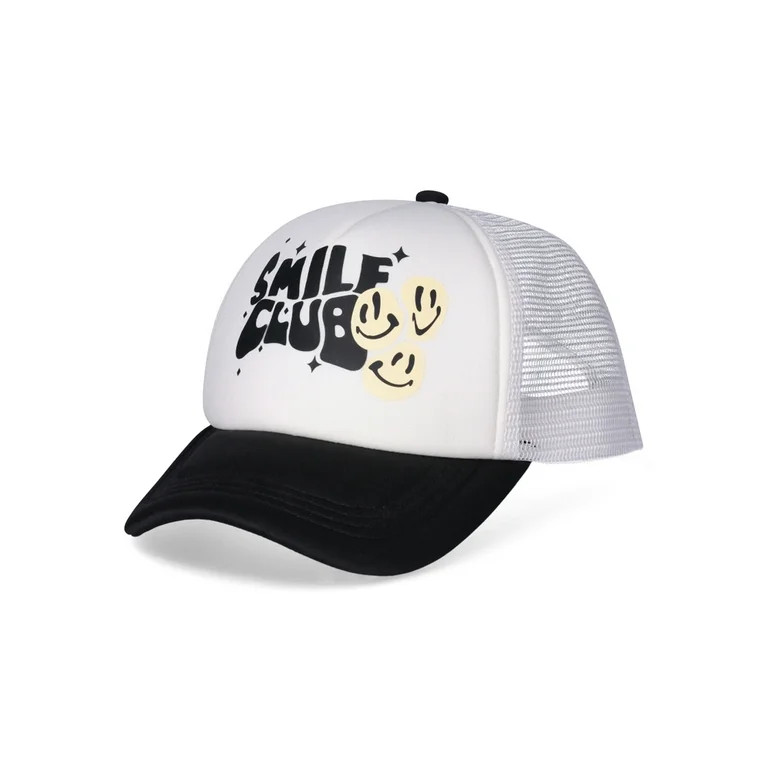 No Boundaries Women's Trucker Hat, Black | Walmart (US)