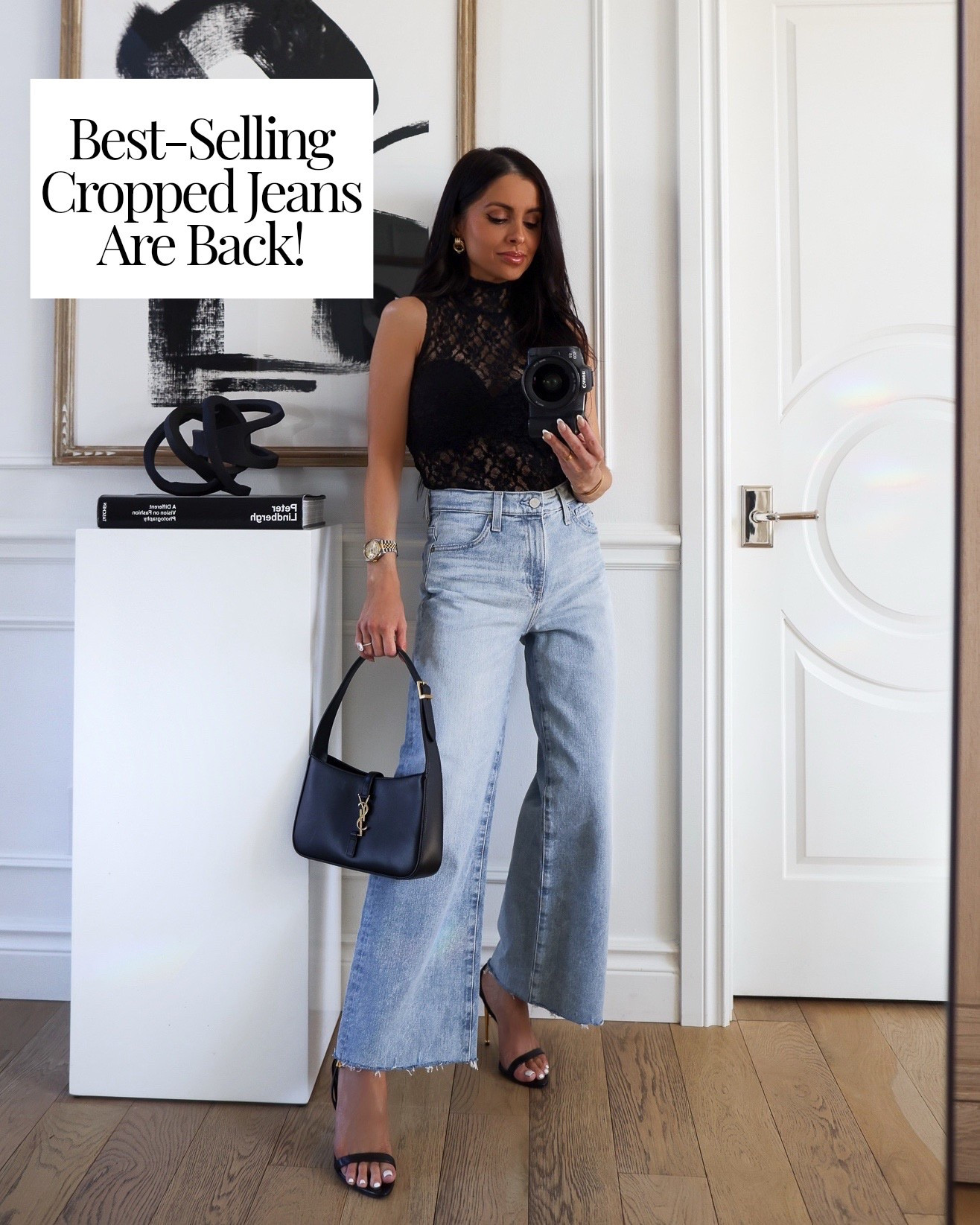 Date night outfit
AG wide leg cropped jeans back in stock, wearing a 24
Love this pair for spring 

#LTKPetite #LTKootd #LTKOver40