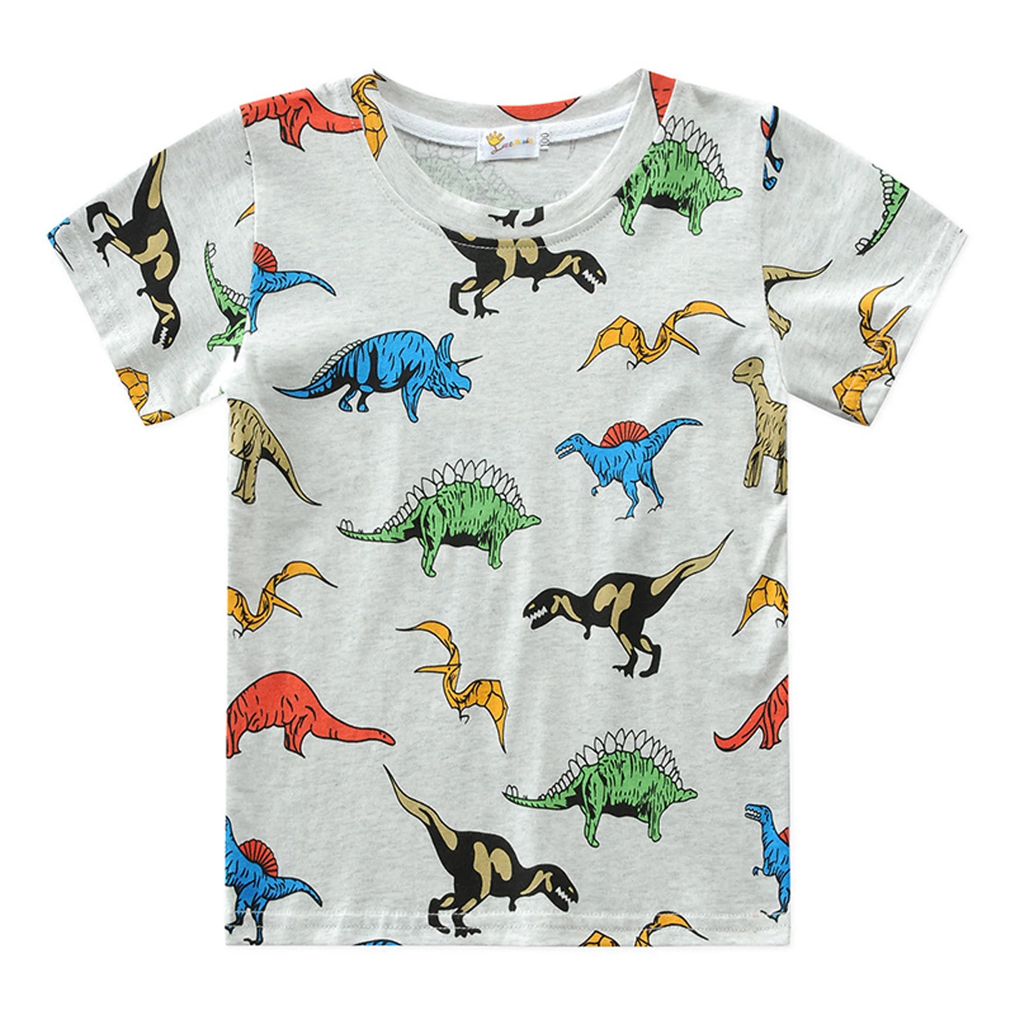 CM-Kid Toddler Boys T Shirts Dinosaur 100% Cotton Summer Tees Tops 4T - Walmart.com | Walmart (US)