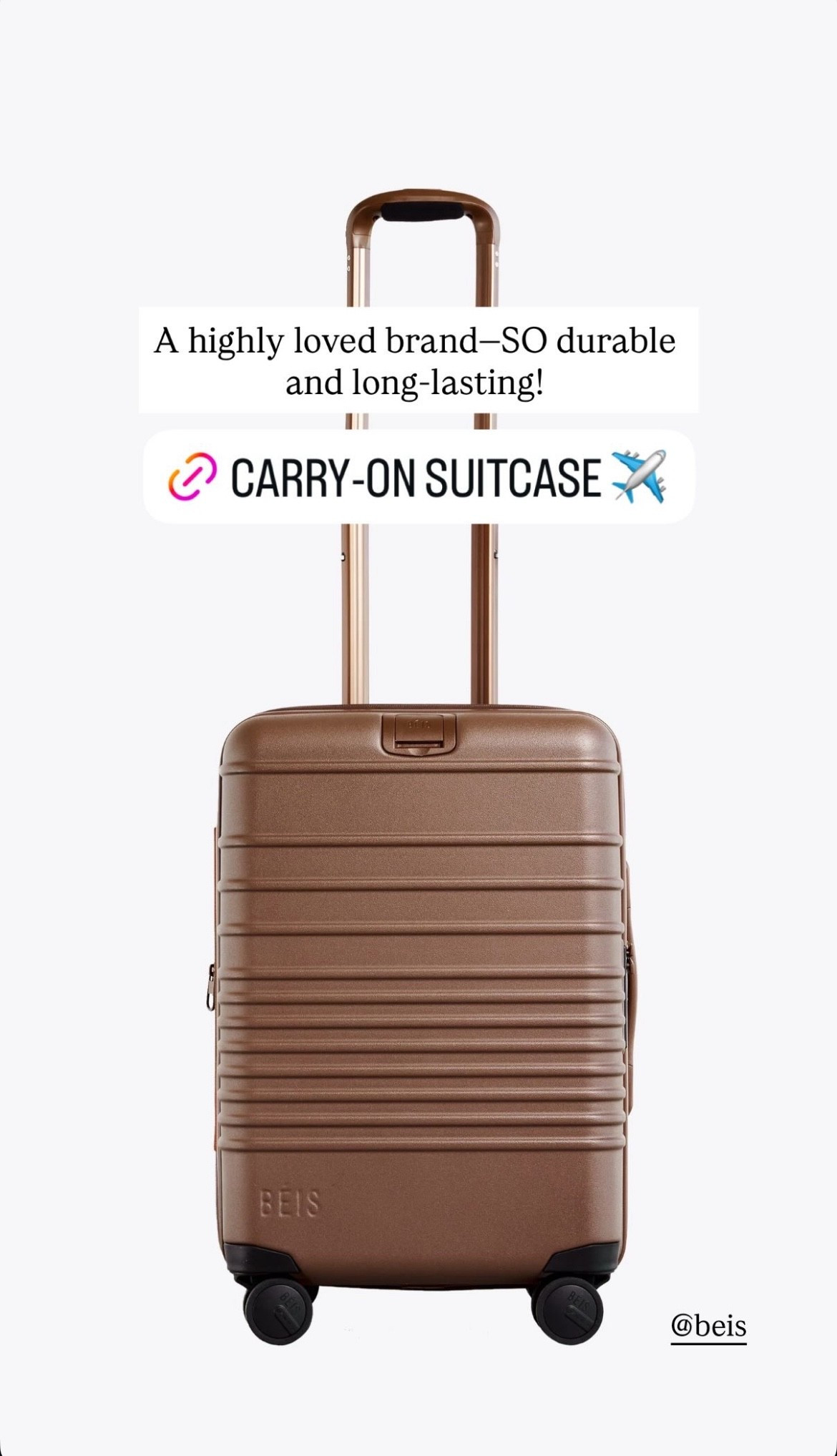 One of my top favorite luggage brands for travel. @beistravel is so durable, high quality, and long lasting!

#LTKTravel #LTKgrwm