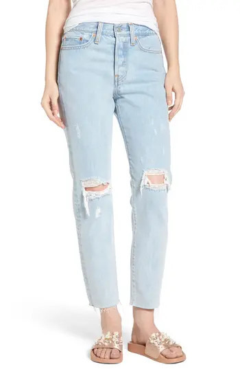 Women's Levi'S Wedgie High Waist Crop Jeans, Size 24 - Blue | Nordstrom