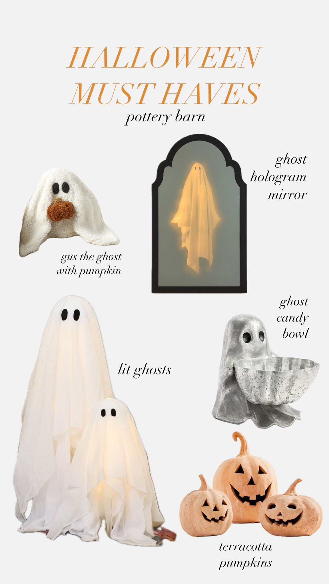 my halloween must haves from pottery barn! pottery barn has so many beautiful halloween pieces but clearly i am vibing with the ghost theme this year. 👻

#LTKSeasonal #LTKHome