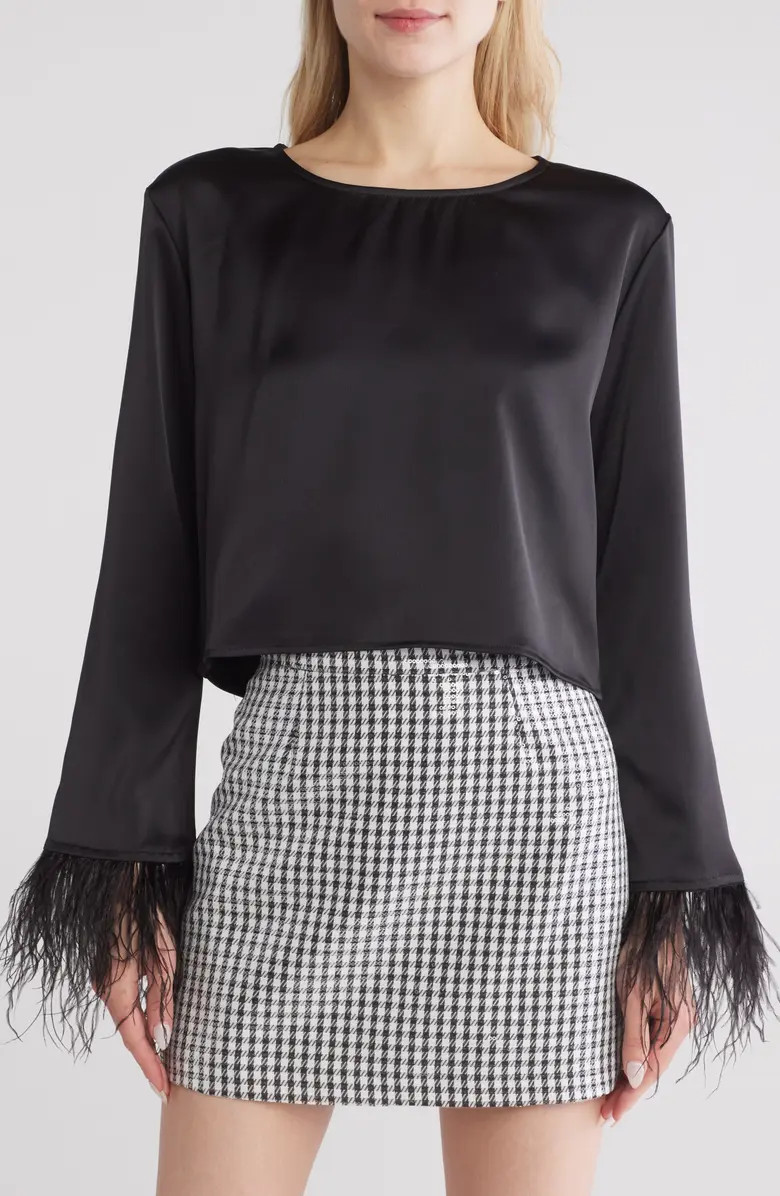 WAYF Feather Trim Top | Nordstromrack | Nordstrom Rack