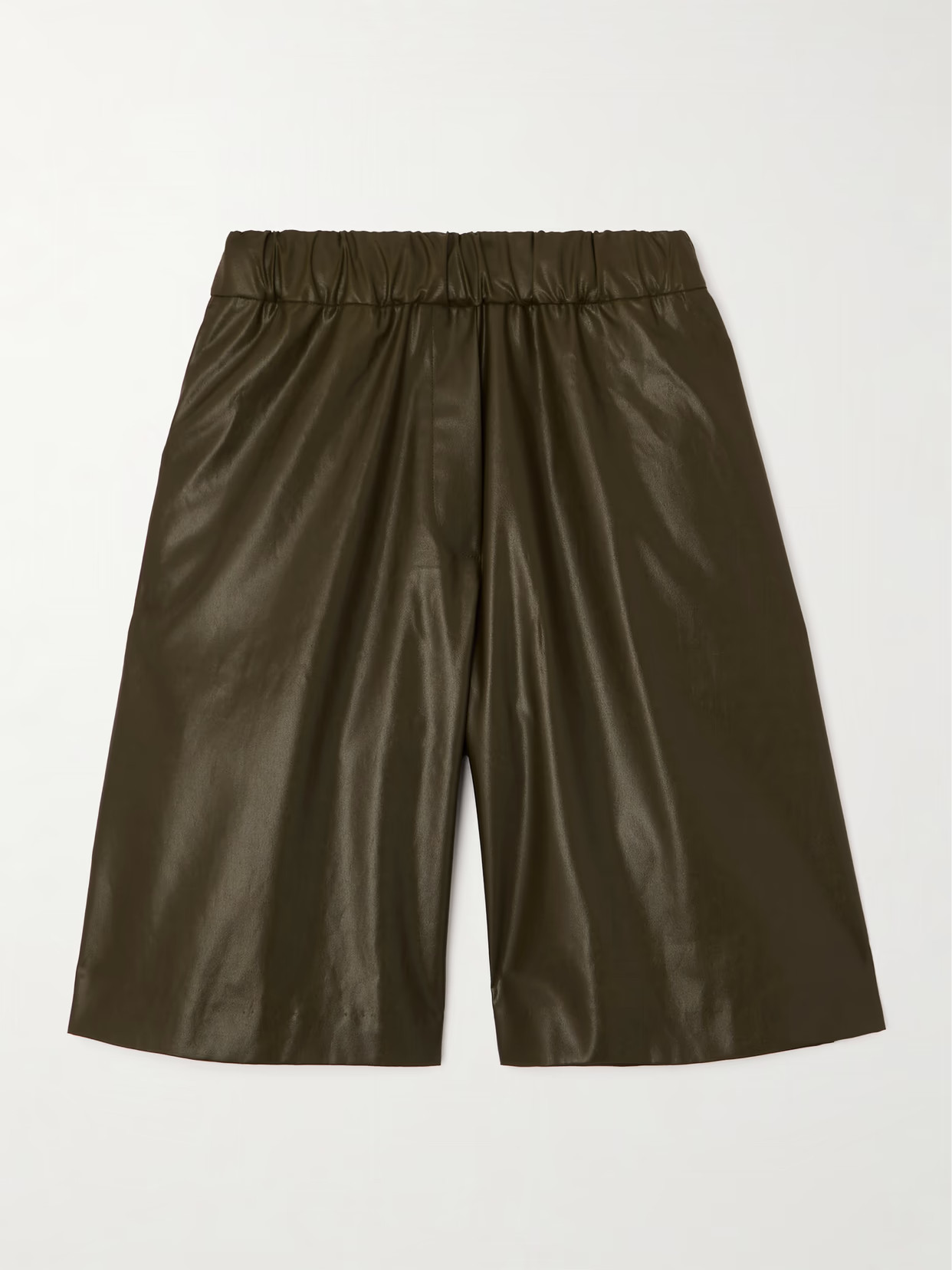 Dries Van Noten - Faux Leather Shorts - Green | NET-A-PORTER (US)