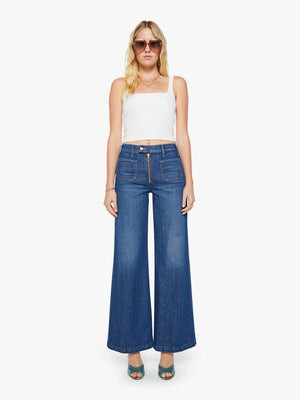 The Patch Pocket Hustler Roller Exposed Zip Heel - Made In The Shade | Mother Denim
