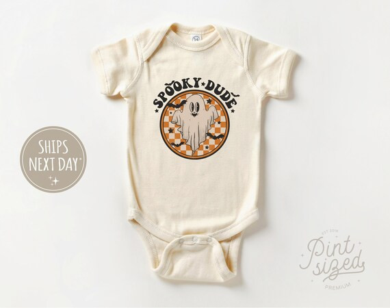Spooky Dude Baby Onesie®  Retro Boys Halloween Bodysuit  - Etsy | Etsy (US)