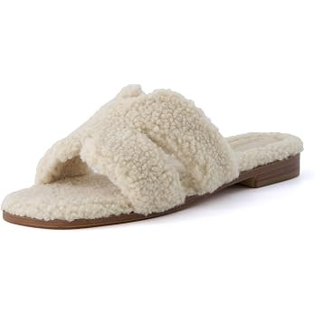 CUSHIONAIRE Women's Visa cozy slide sandal +Memory Foam, Wide Widths Available | Amazon (US)