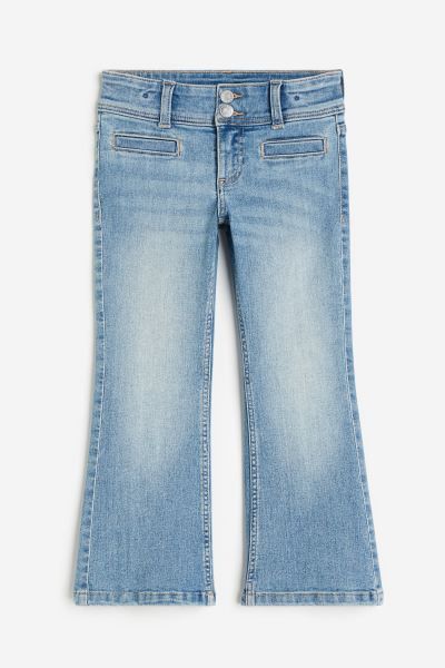 Superstretch Flared Leg Jeans - Denim blue - Kids | H&M US | H&M (US + CA)
