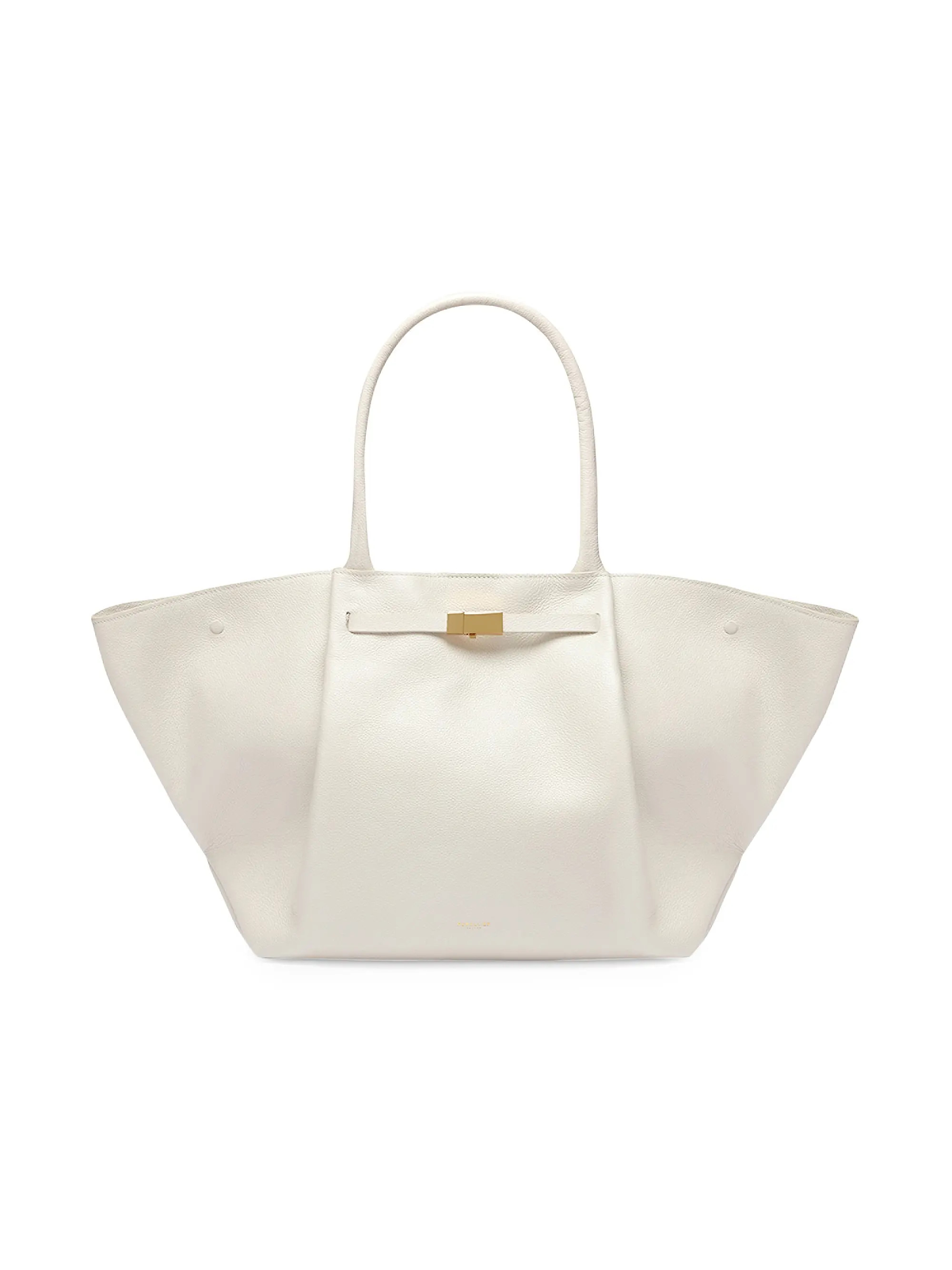 DeMellier New York Striped Canvas &amp; Leather Tote Bag | Saks Fifth Avenue | Saks Fifth Avenue