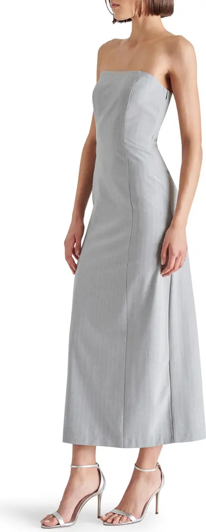 Steve Madden Lexington Pinstripe Strapless Maxi Dress | Nordstrom | Nordstrom