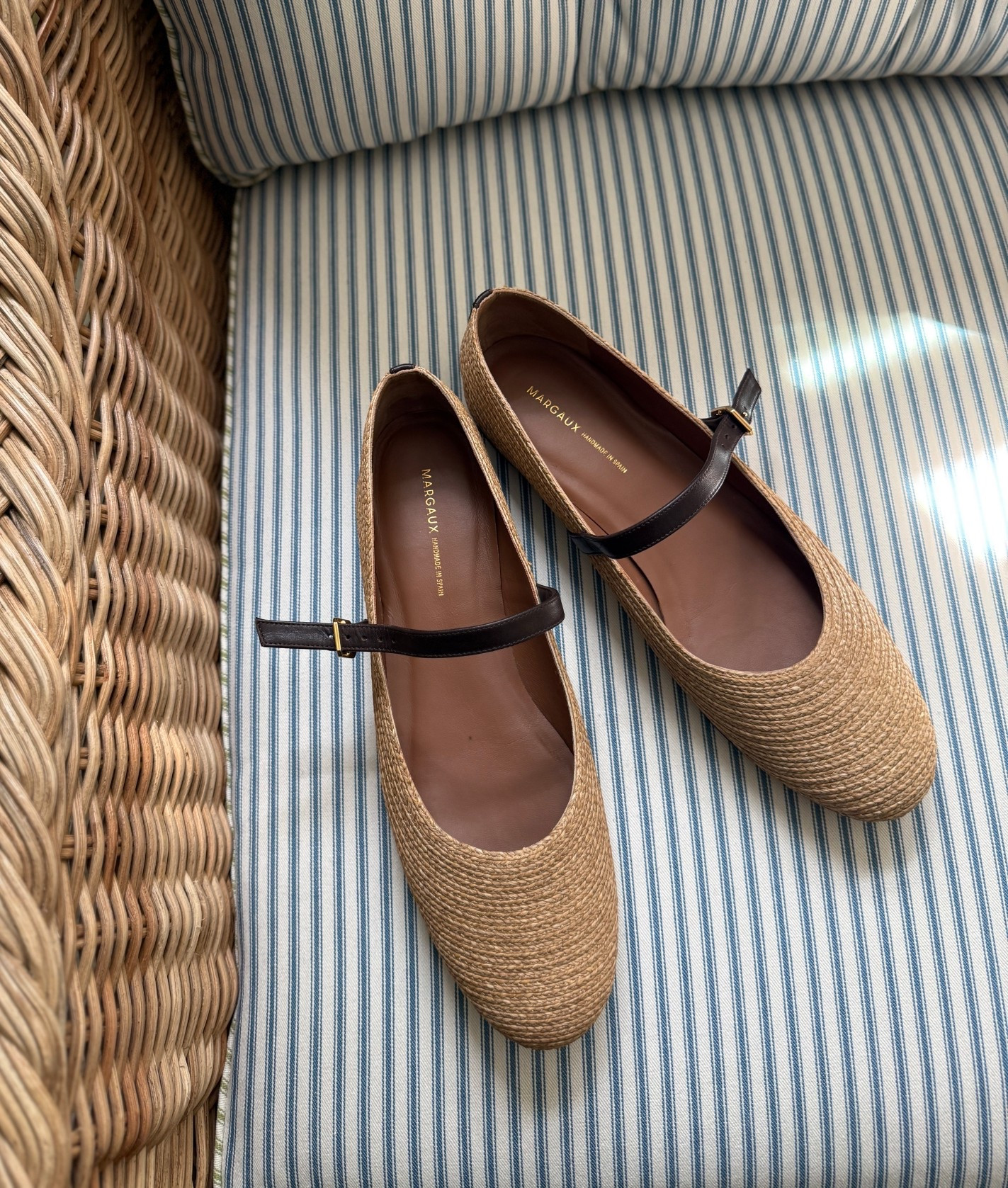 Chic raffia ballet flats from Margaux. True to size and comfortable! #shoes #flats #preppy 

#LTKShoeCrush