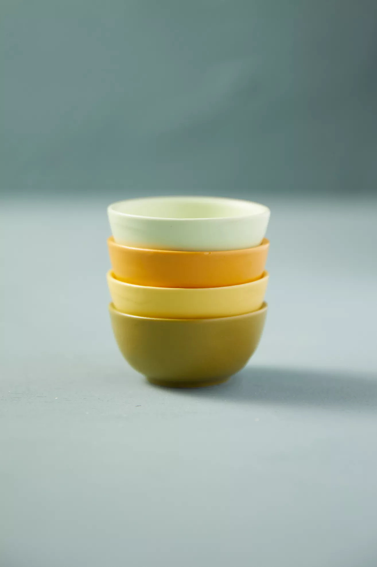 Ceramic Pinch Bowls, Green Set of 4 | Anthropologie (US)