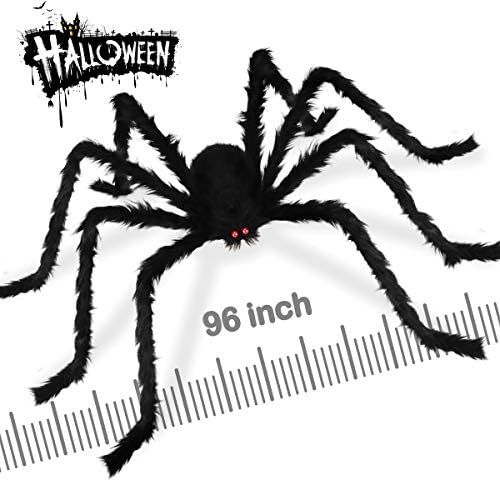 Dreampark 8.0 Ft Halloween Giant Spider, Fake Large Hairy Spider Decorations, Scary Virtual Reali... | Amazon (US)