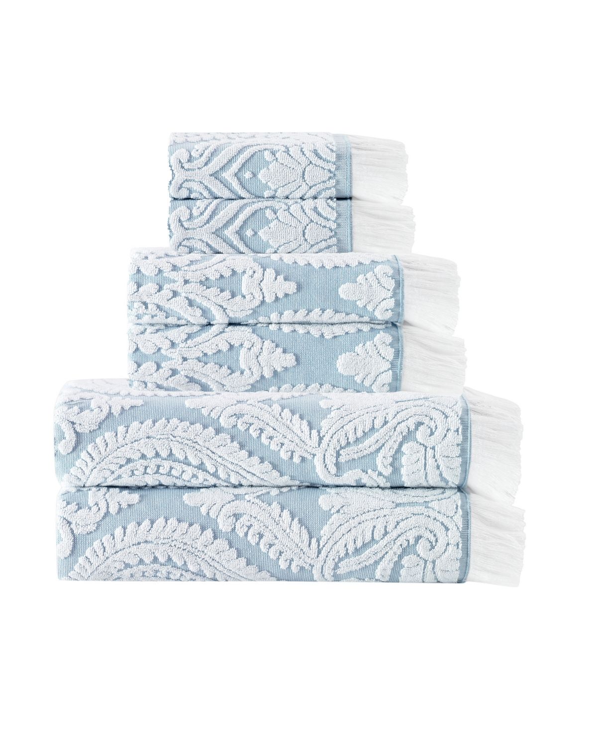 Enchante Home Laina 6-Pc. Turkish Cotton Towel Set Bedding | Macys (US)