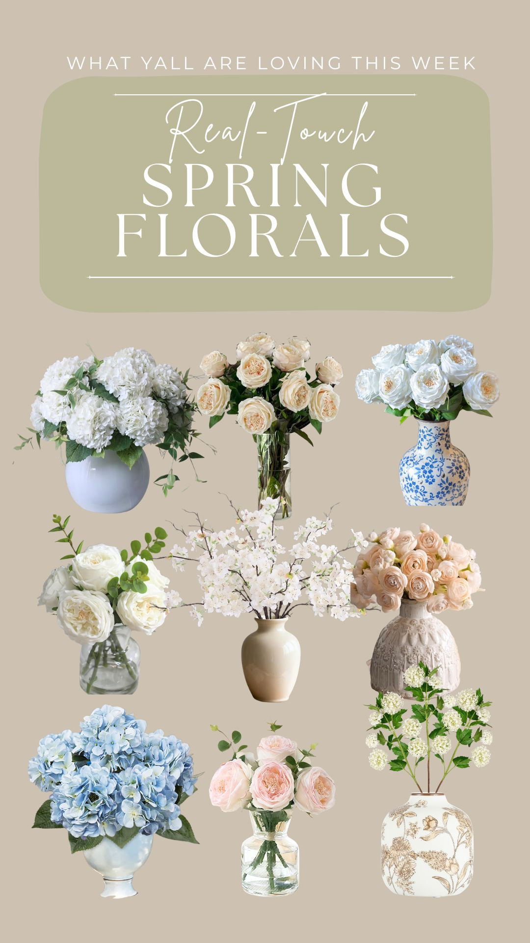 Okay but real-life spring florals just hit different. The soft colors, the fresh stems, the way they instantly bring life into a room… nothing makes a space feel brighter or more welcoming. Even a simple bunch in a vase on a table or nightstand makes everything feel like spring at home. 🌸✨

• • Spring florals, fresh flowers, vase styling, spring home, floral decor, seasonal styling, home refresh, soft home vibes, everyday beauty, welcoming home 

 #LTKHome