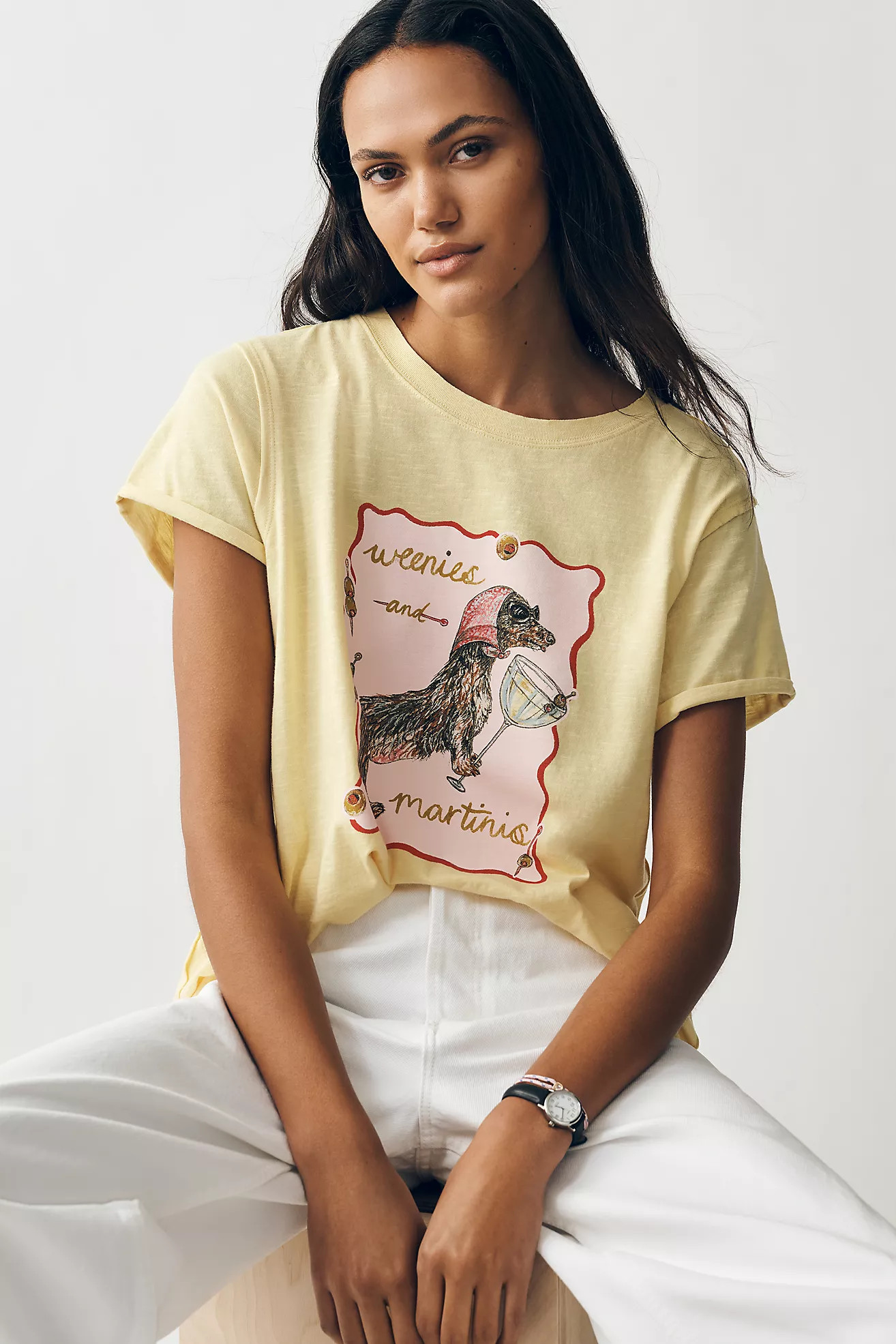 Nikki Ackerman Caitlin Boxy Tee by Maeve | Anthropologie (US)