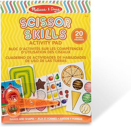 Melissa & Doug Scissor Skills Activity Book With Pair of Child-Safe Scissors (20 Pages) - FSC Cer... | Amazon (US)